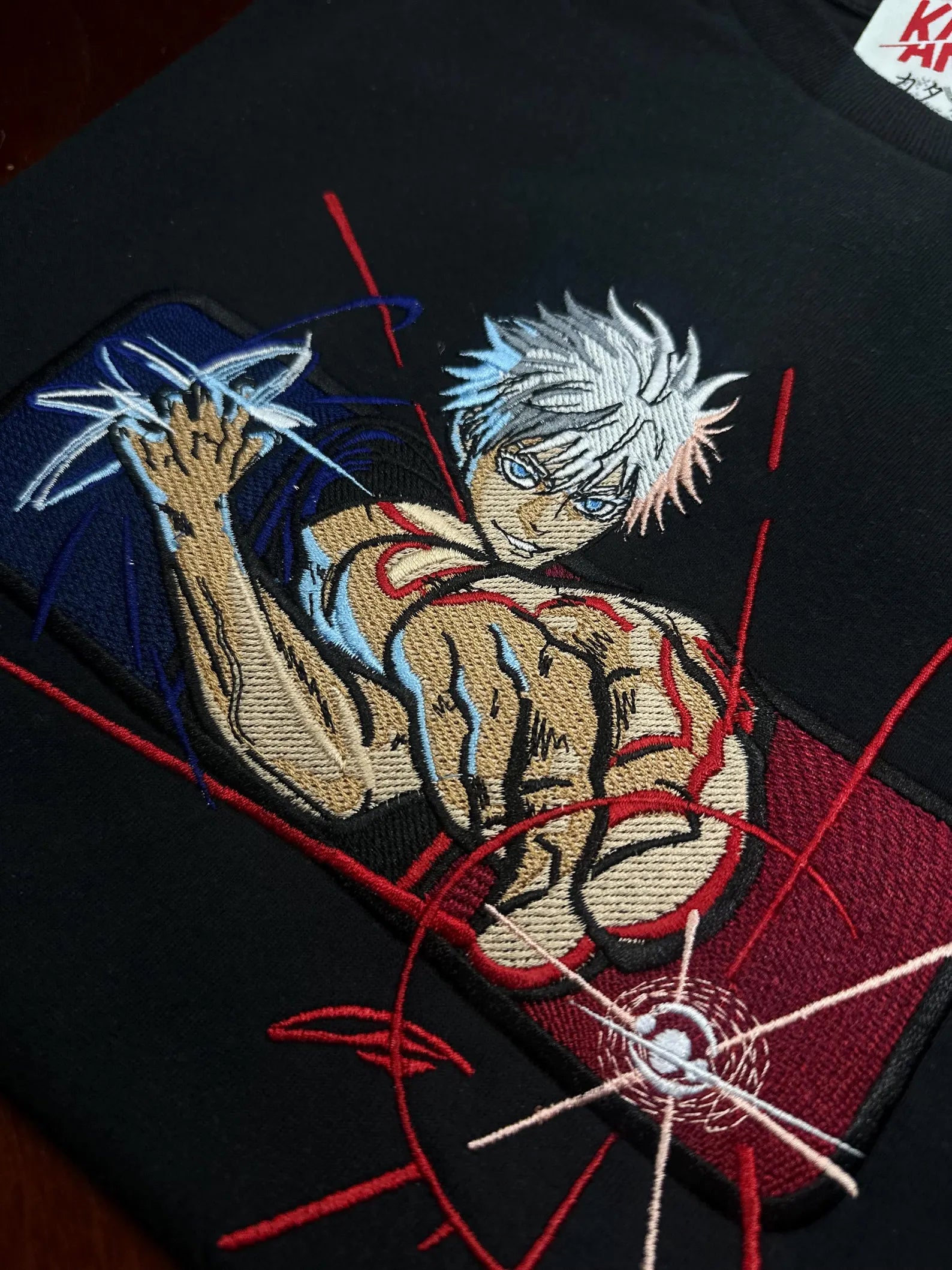 Gojo azul y rojo